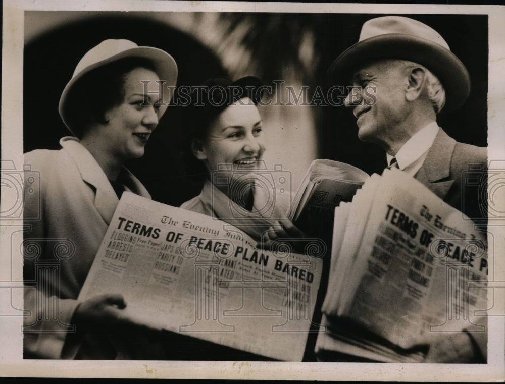 1935 Press Photo Major Lew B Brown Publisher of St Petersburgh Sunshine Paper