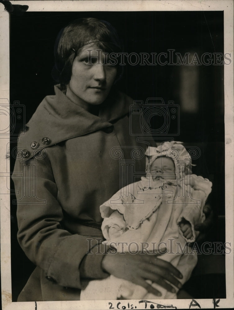1919 Press Photo Mrs Carmela Marzaao Kidnapped Baby of Mrs Anne Koskinen