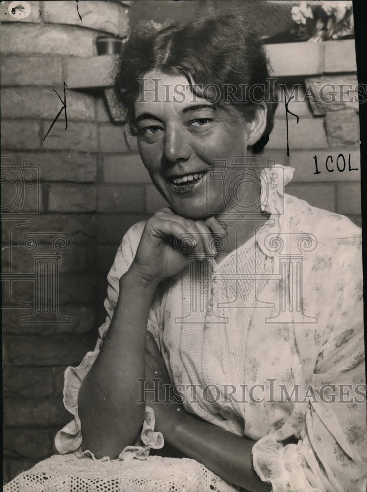 1922 Press Photo Mrs Alda Adams - nex97147