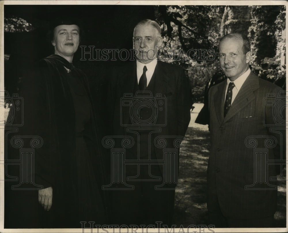 1949 Press Photo Charles Rhoads President Brand of Trust & Ferdinand Eberstadt