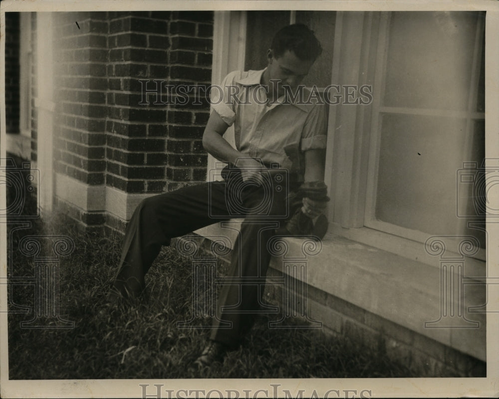 1929 Press Photo Fred Anders Student Manager of Duke University - nex97353