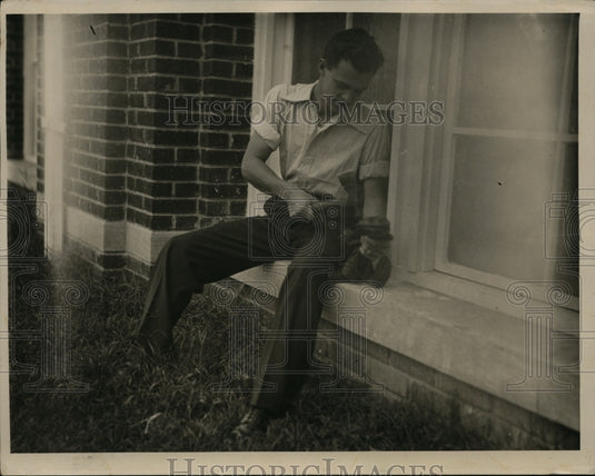 1929 Press Photo Fred Anders Student Manager of Duke University - nex97353