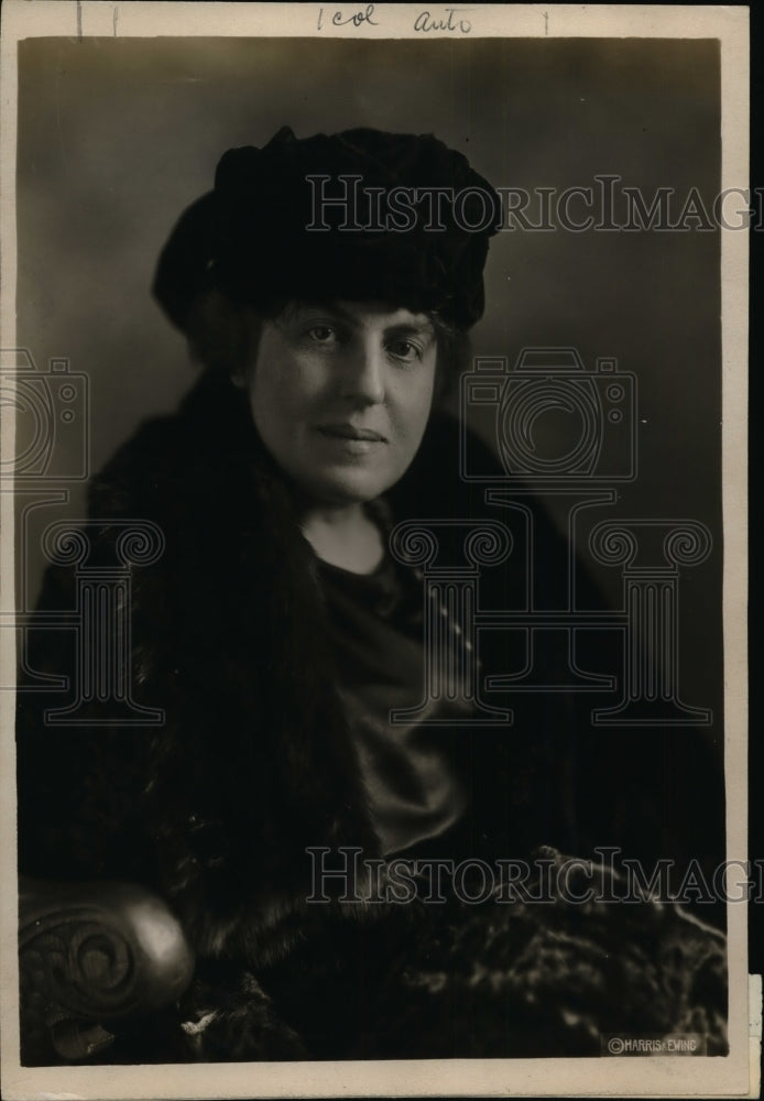 1919 Press Photo Mrs GS Bange Steward Owns & Supervises 12 Farms in Illinois