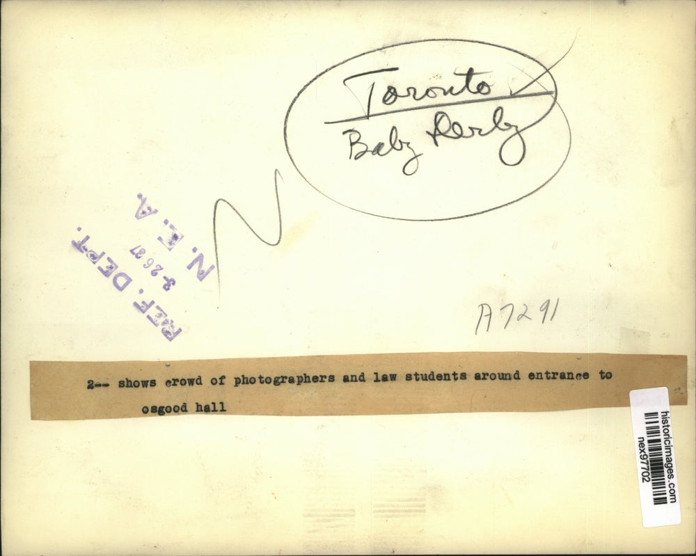 1937 Press Photo Crowd of Photographers & Law Students at Cagood Hall