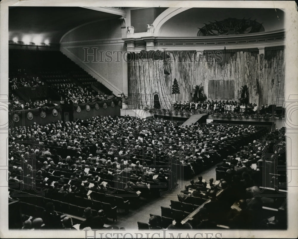1932 Press Photo Constitution Hall Washington DC 15000 School Officials Gather