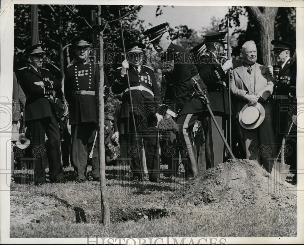 1938 Press Photo Richard C Cole Ancient and Honorable Artillery Co Massachusetts