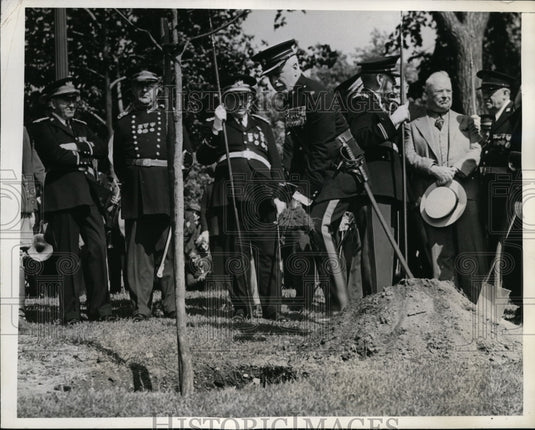 1938 Press Photo Richard C Cole Ancient and Honorable Artillery Co Massachusetts