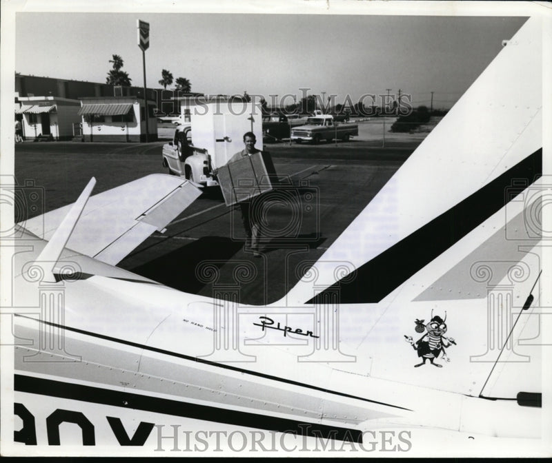 Load image into Gallery viewer, 1968 Press Photo Carton of Sterile Moths To Drop in Infested Area by Plane

