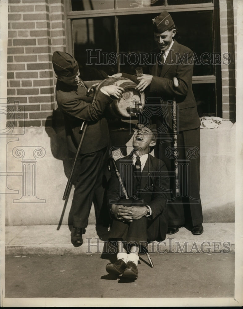 Load image into Gallery viewer, 1931 Press Photo HM Putnam, AE Lord, ET Lovelace American Legionaires
