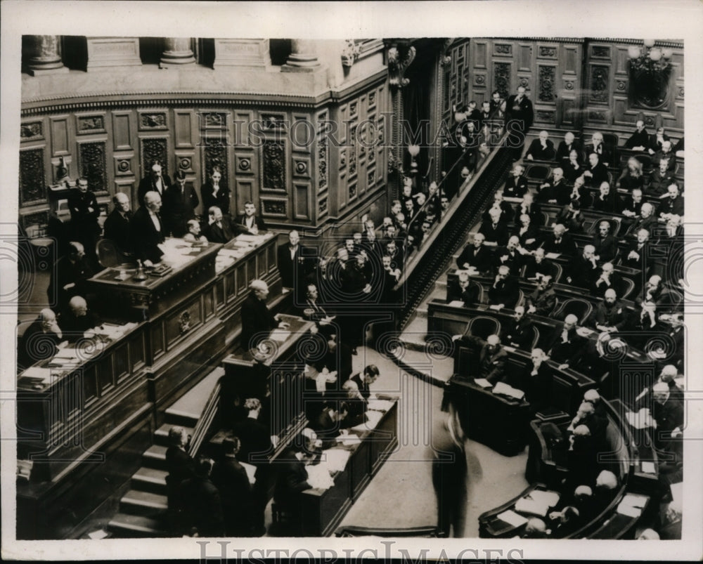 1936 Press Photo French Senate in Luxembourg at Paris Seal Soviet Pact