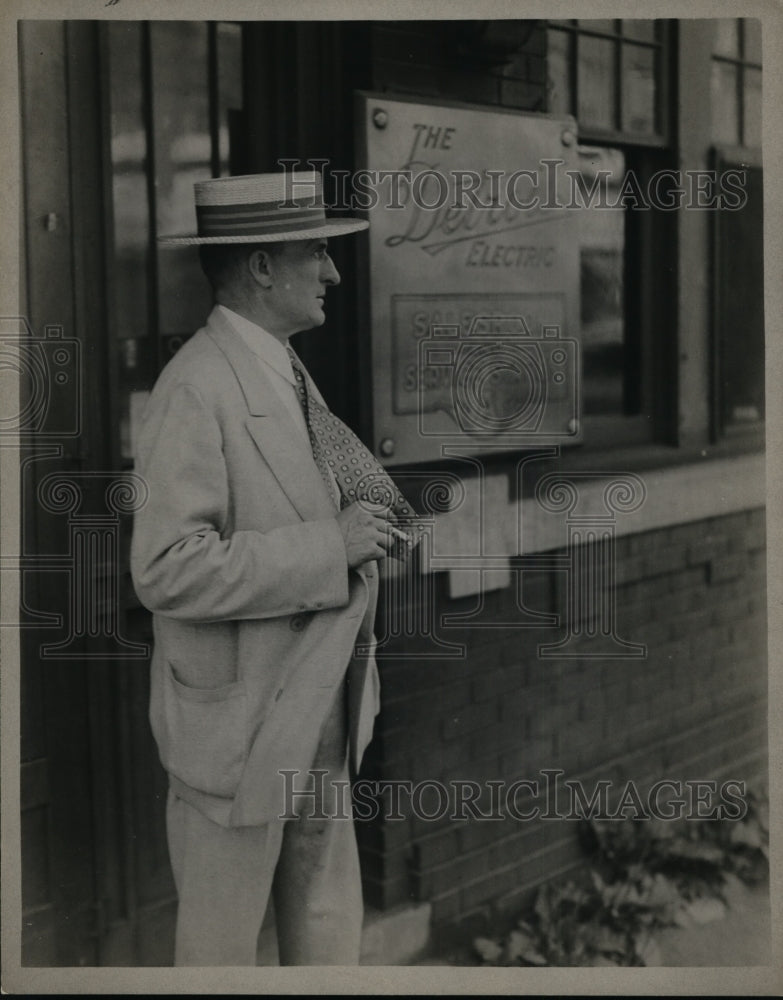 1929 Press Photo A.O. Dunk of Detroit - nex99195