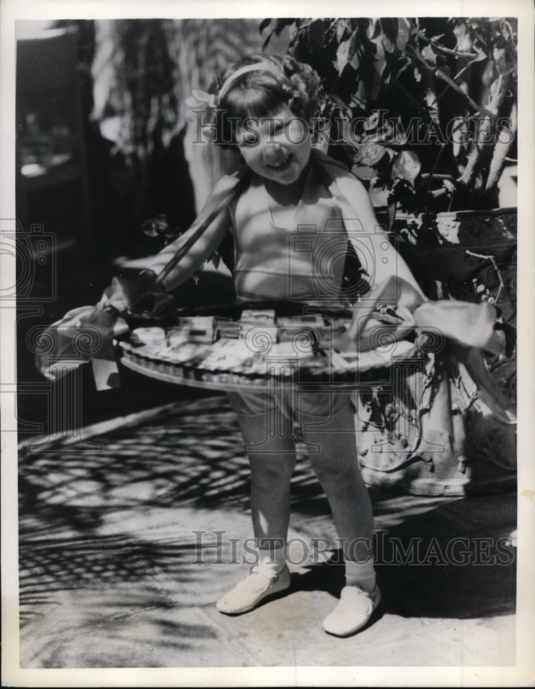 1935 Press Photo Eva Jean Williamson of Miami Florida at Biltmore Club
