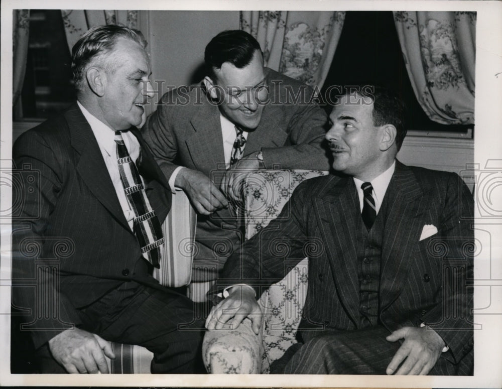 1948 Press Photo NY Governor Thomas Dewey, Rep Glenn Beall of Md - nex99504