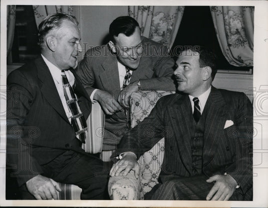 1948 Press Photo NY Governor Thomas Dewey, Rep Glenn Beall of Md - nex99504