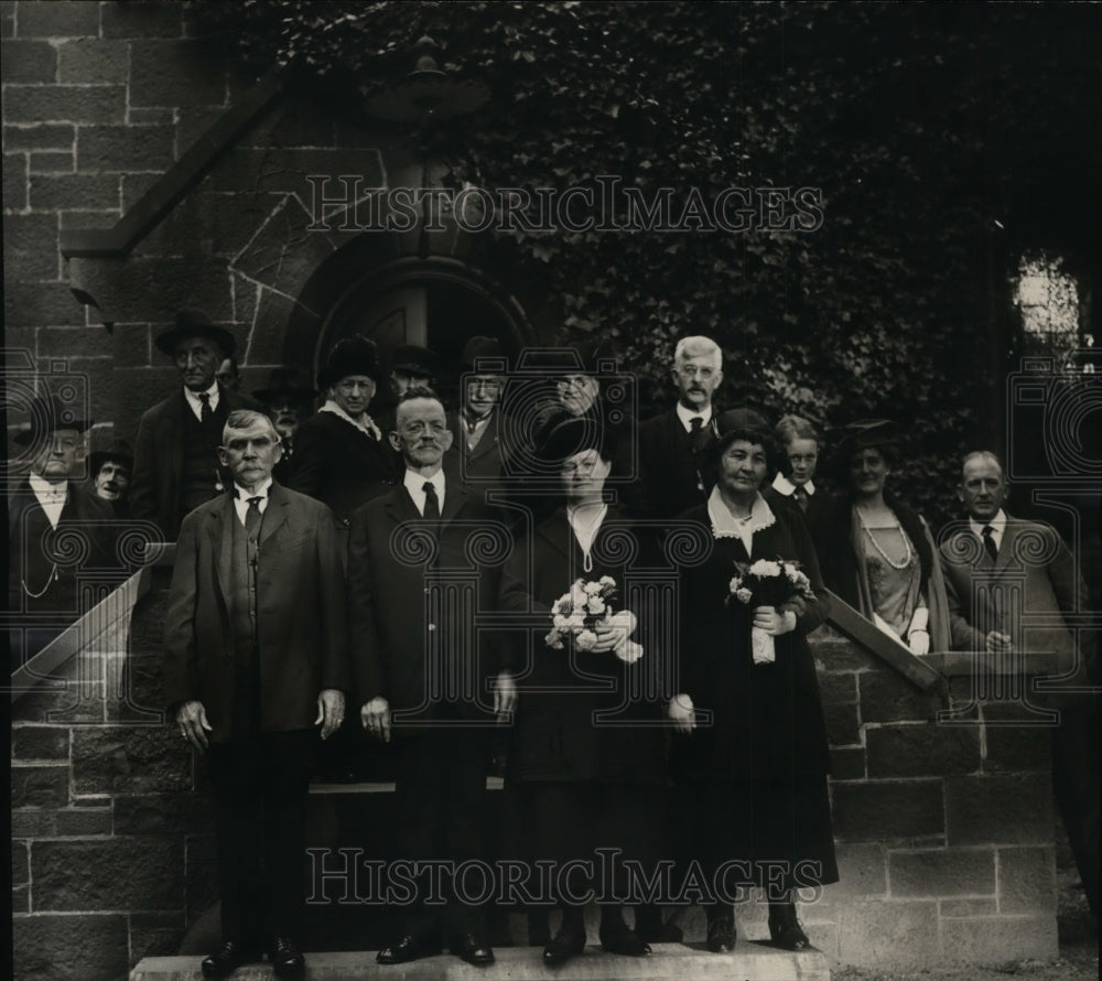 1922 Press Photo Mrs Mary Hamilton weds James Nightwine at US Soldiers home