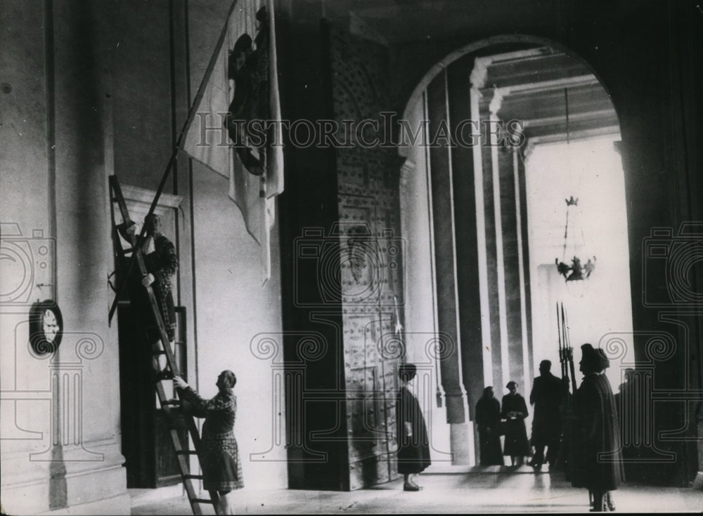 1939 Press Photo The Conclave One of Shortest Ballots Chose Cardinal Pacelli