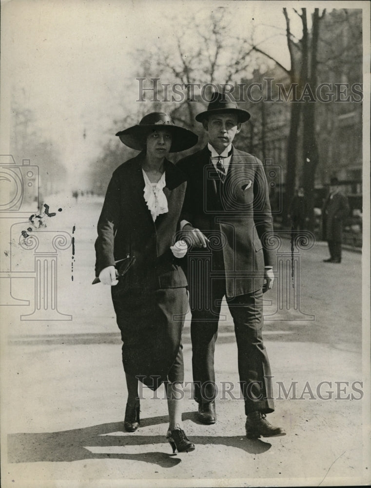 1923 Press Photo Amalia Ebert Daughter of President of Germany Fiance Dr Janecke