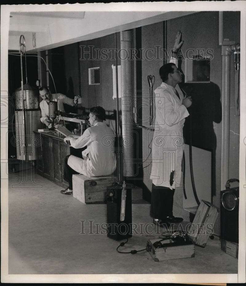 Load image into Gallery viewer, 1941 Press Photo National Institute of Public Health Guards Defense Workers Heal
