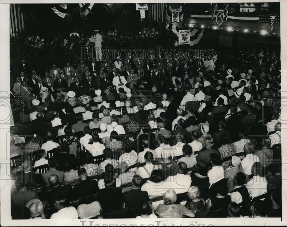 1932 Press Photo Loyal Order of Moose convention at Cleveland Ohio - ney01765- Historic Images