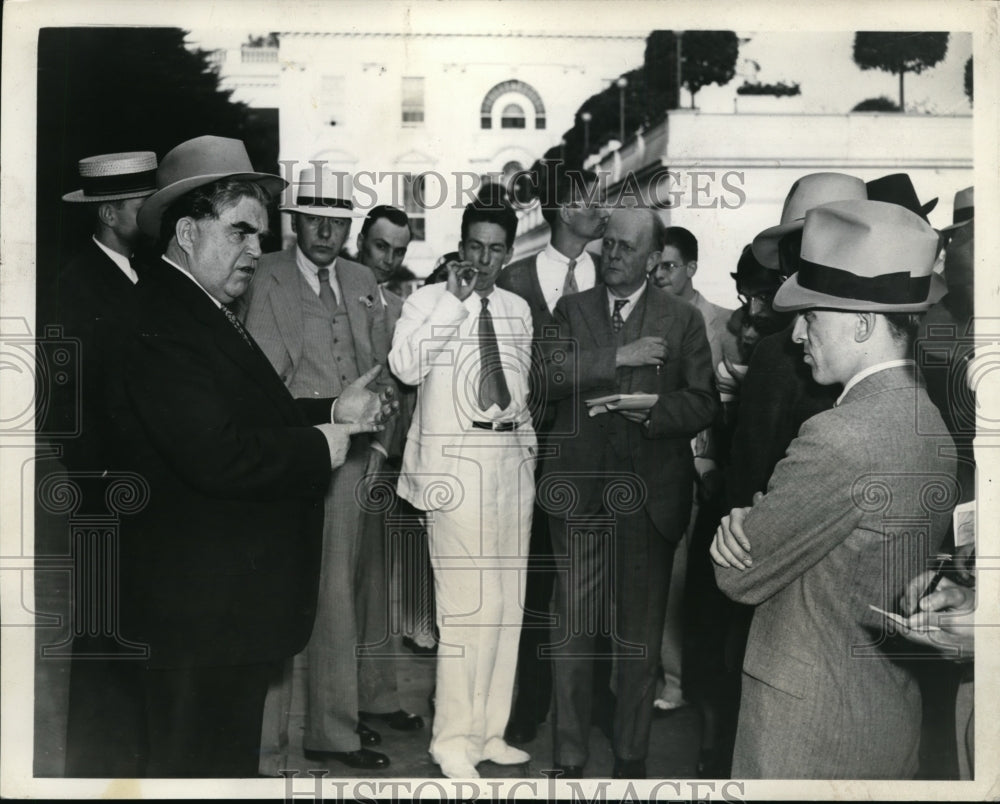 1935 Press Photo John J Lewis President of United Mine Workers of America