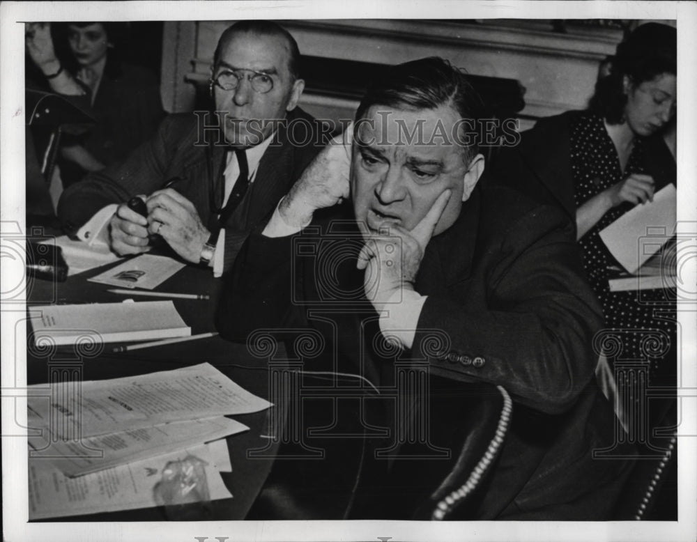 1943 Press Photo Mayor Fiorello H LaGuardia Testifies House Foreign Affairs Comm- Historic Images