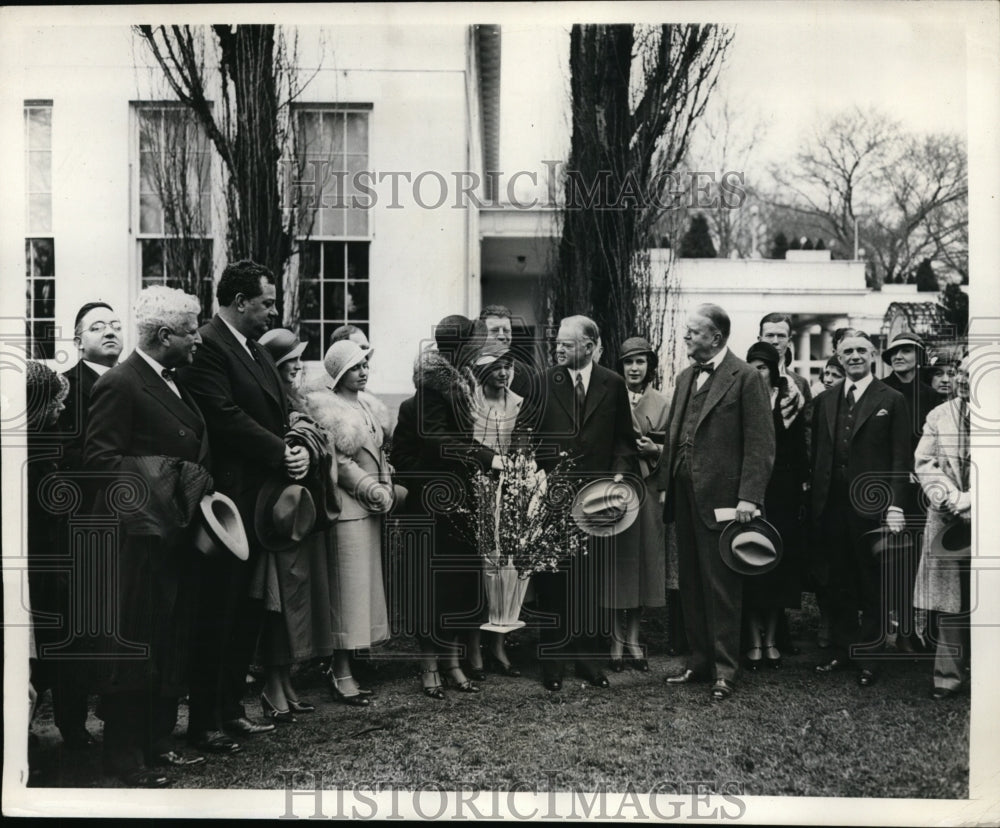 1932 Press Photo Betty Thompson Hanna Peach Queen to Meet President- Historic Images