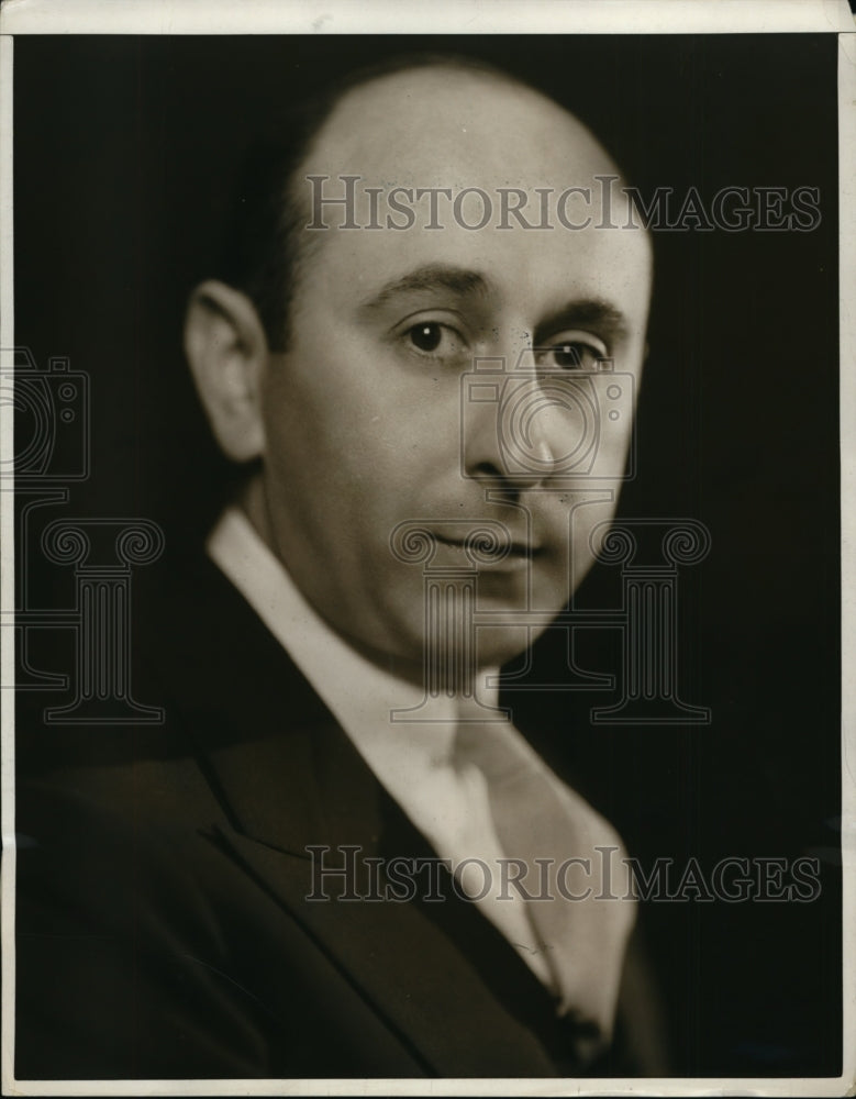 1931 Press Photo Arthur Murray, famous dancer, will be aired on radio by NBC- Historic Images