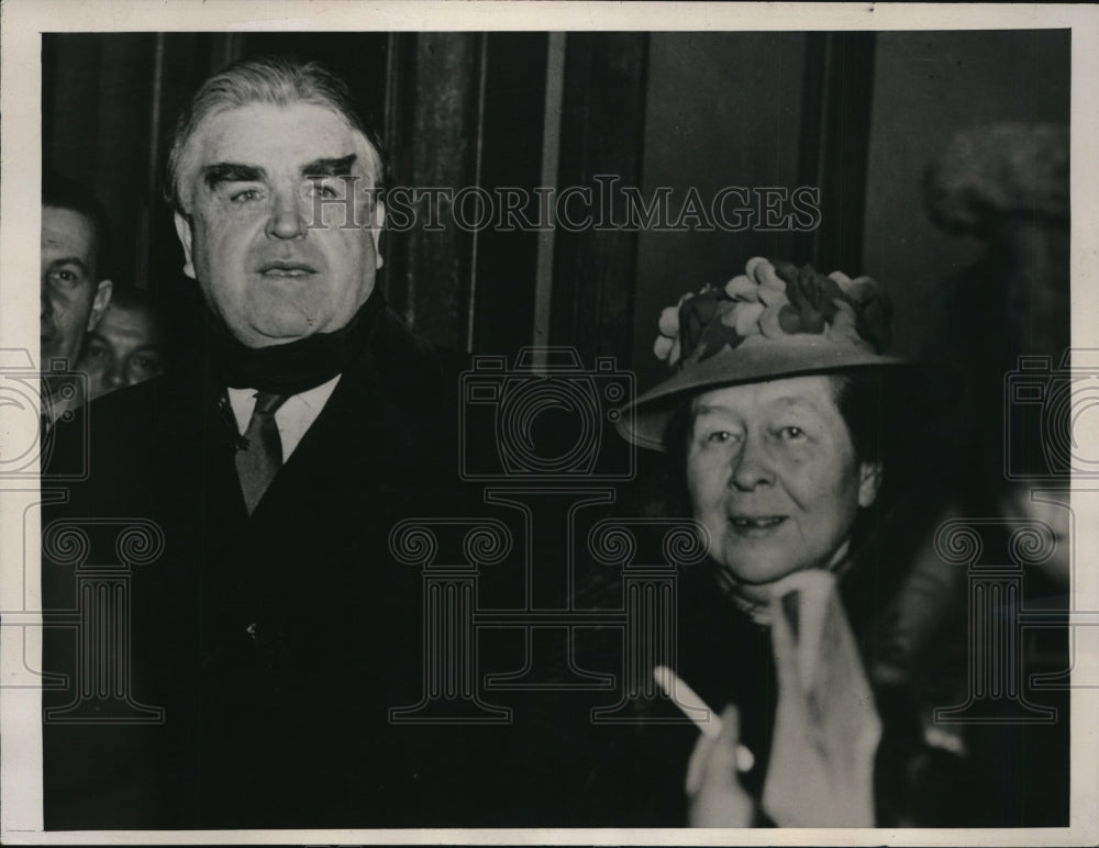 1940 Press Photo John L Lewis President United Mine Workers & Head of CIO