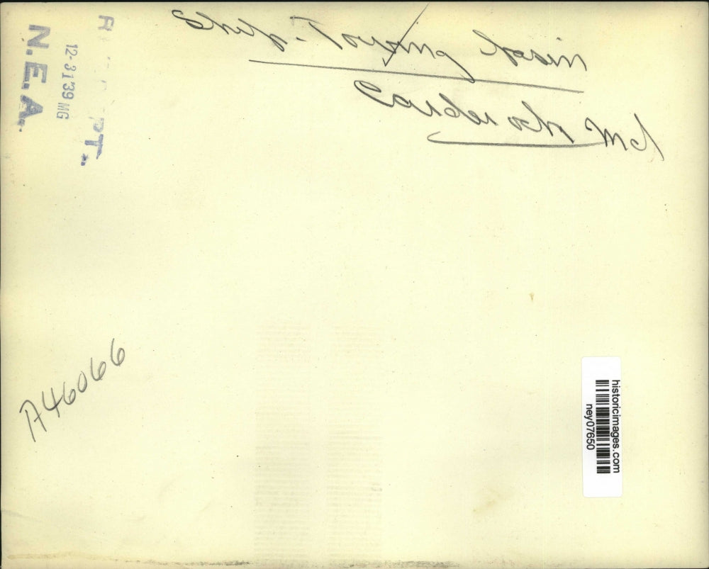 1939 Press Photo Ship Towing Basin Carderach Maryland