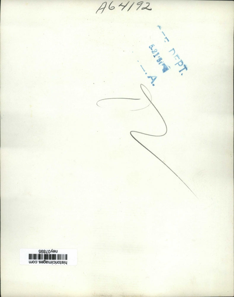 1951 Press Photo Max Conrad Pilot Kissed by Jacki Thurlo in Los Angeles