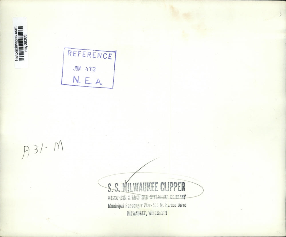 1963 Press Photo The Milwaukee Clipper Ship - ney08305