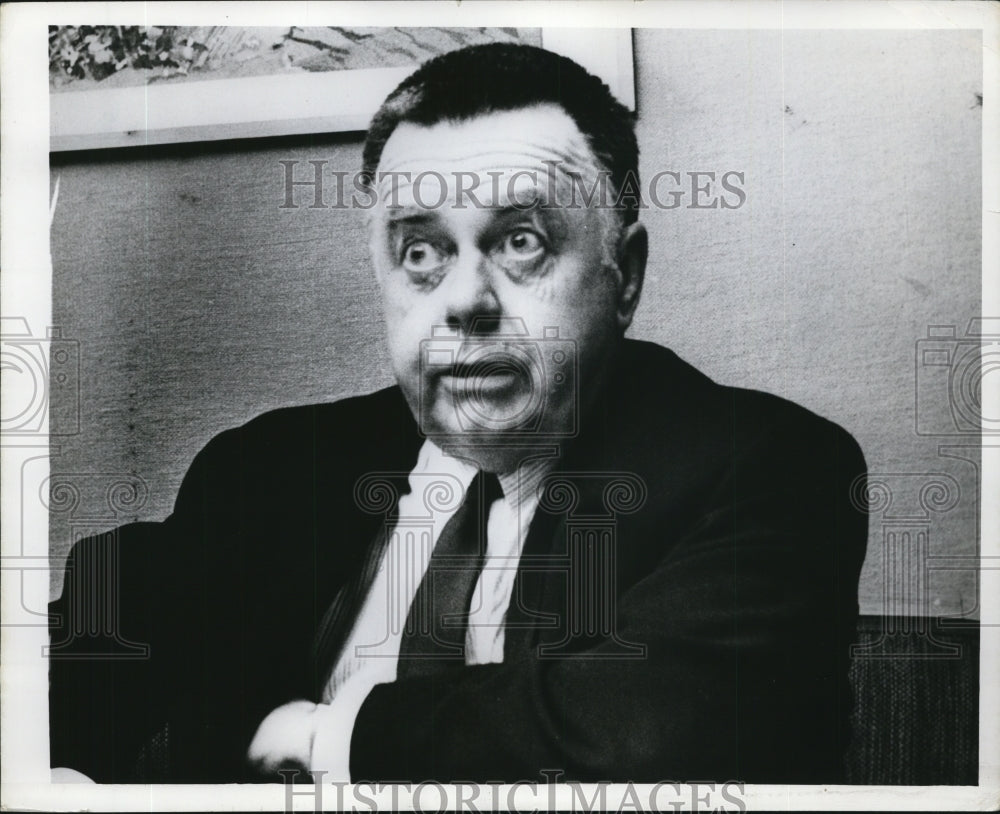 1968 Press Photo American William Russel During Conference in Sweden - ney08412- Historic Images