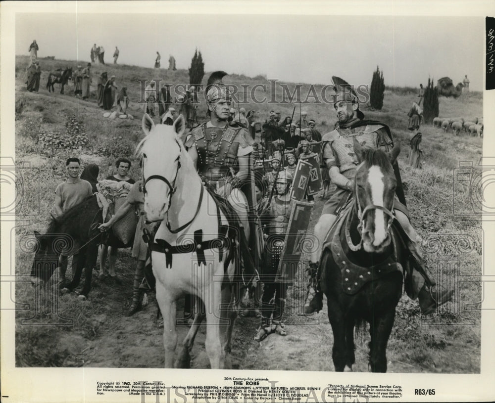 1963 Press Photo Scene from Film "The Robe" Starring Richard Burton - ney08445