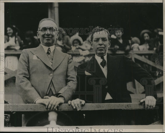 1938 Press Photo Colombian president Alfonso Lopez, pres-elect Eduardo Santor