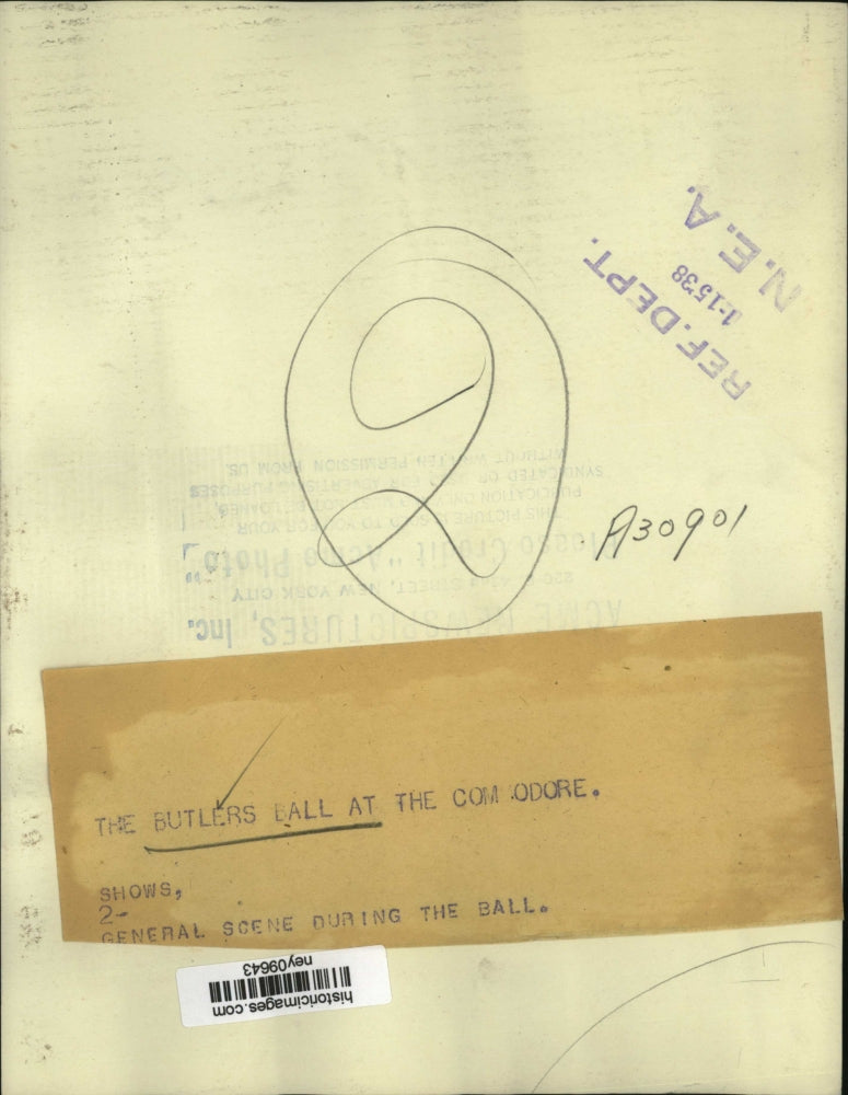 1938 Press Photo General scene of dancing during Butlers Ball at the Commodore