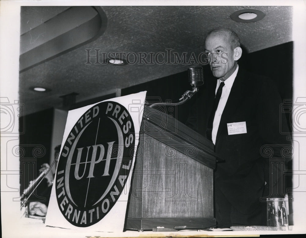 1963 Press Photo Thomas L Board Editor of Indianapolis Times Paper - ney09942