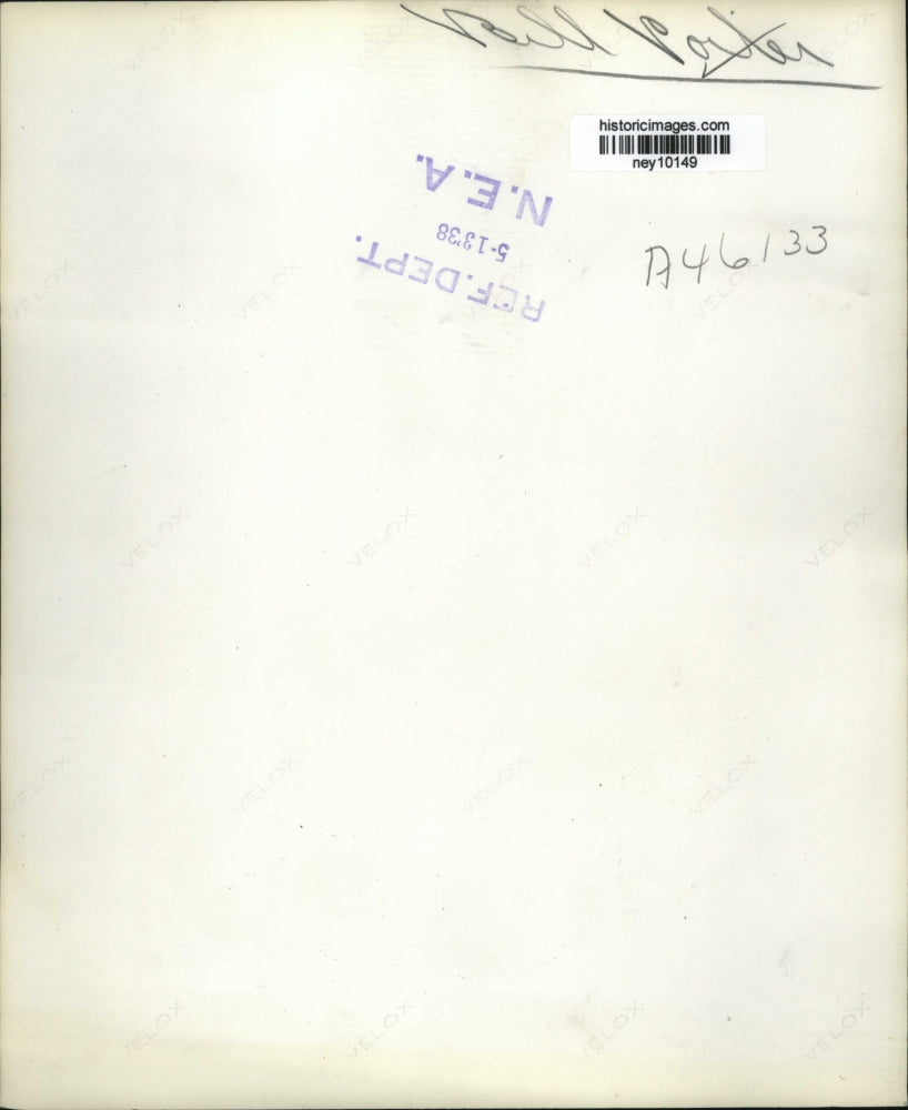 1938 Press Photo Portrait Of Bill Poiler - ney10149