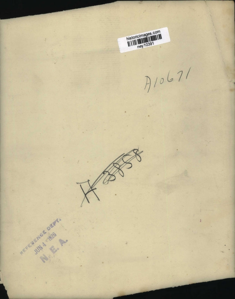 1926 Press Photo Signs Posted At The Statues - ney10391