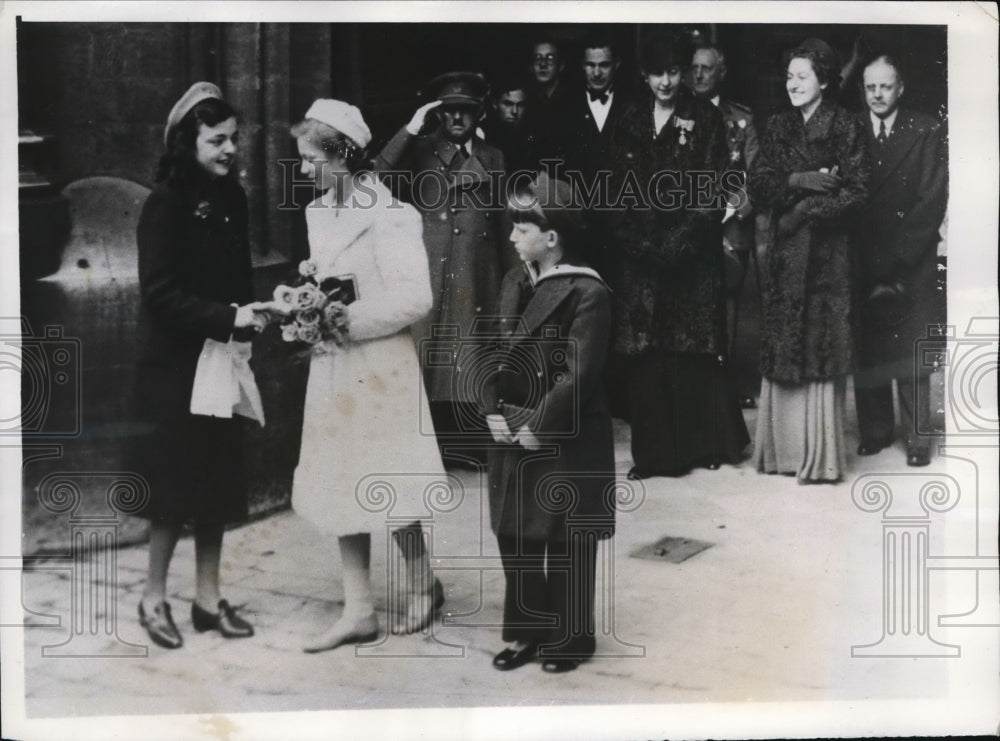 1939 Press Photo Royalties Attend The Mass At Brussels Belgium - ney10589