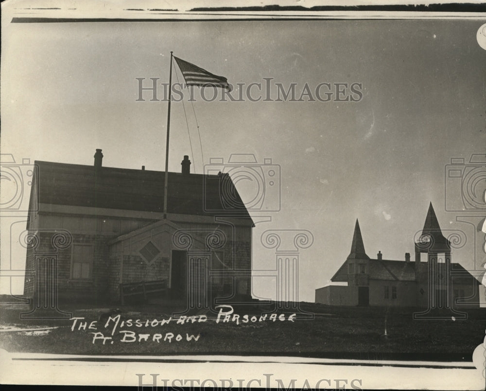 1924 Press Photo The Misison And Parsonage Pt. Barrow - ney10593- Historic Images