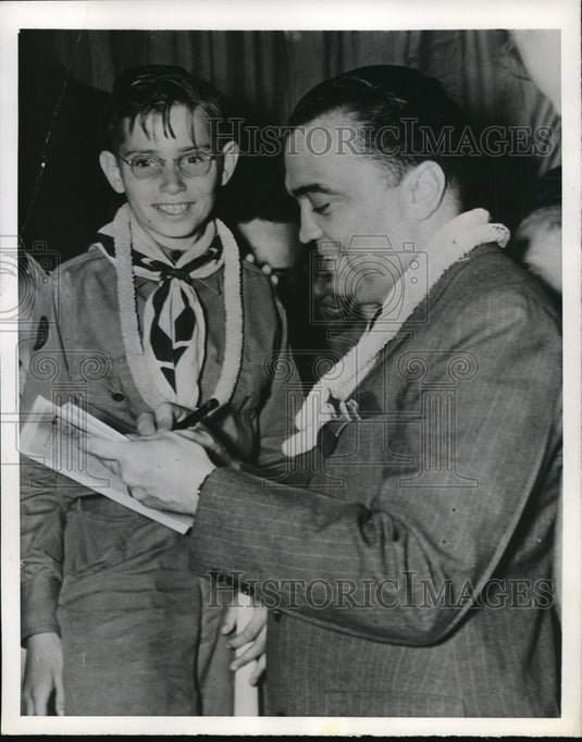 1939 Press Photo Edgar Hoover Speaks At Junior Chamber Of Commerce Meeting