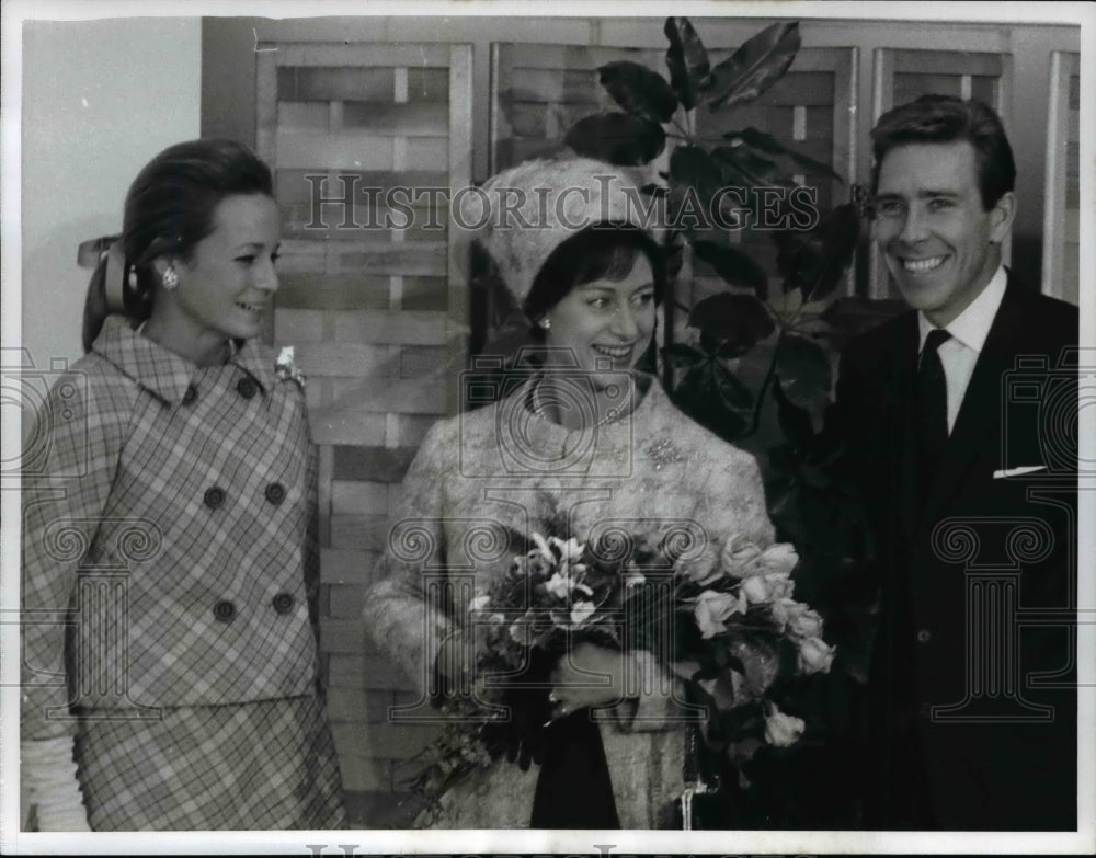 1965 Press Photo Princess Margaret, Lord Snowdon, Charlotte Ford in New York