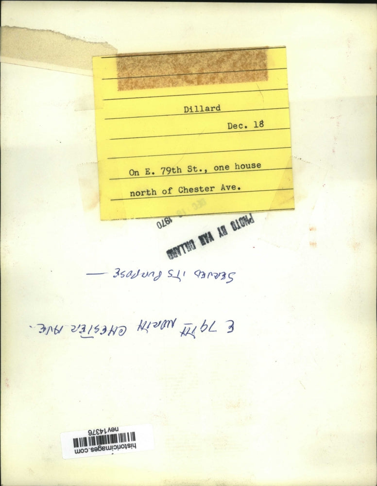 1970 Press Photo Abandoned Home E. 79th St. and Chester Avenue Cleveland, Ohio