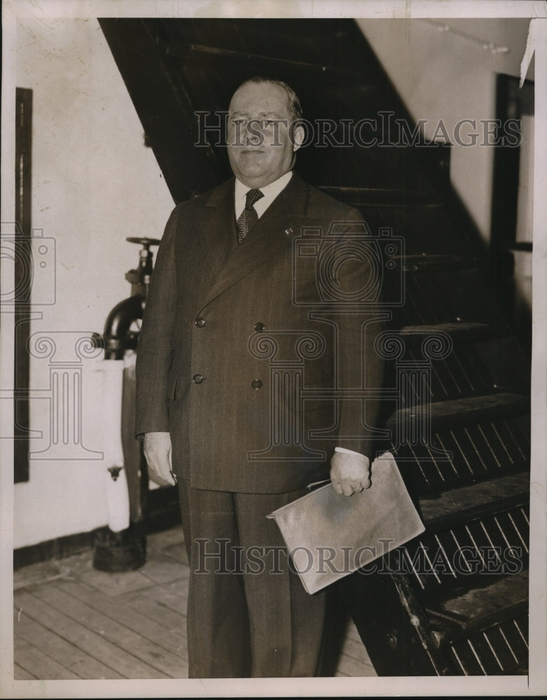 1935 Press Photo President C.H. Minor of International General Electric Company