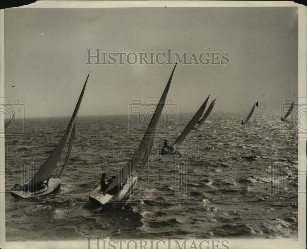 1930 Press Photo Winter Sailing Championship Boat Race - ney15892- Historic Images