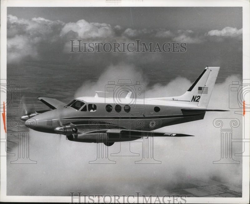 Load image into Gallery viewer, 1966 Press Photo Civil Aeronautics Board Beech Aircraft King Air A90 Plane
