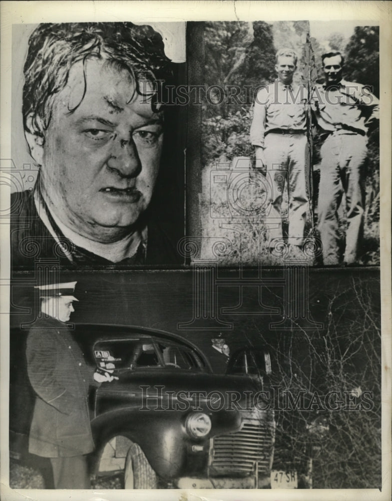 1943 Press Photo Kidnapping Criminals Break from Cincinnati Jail - ney17160