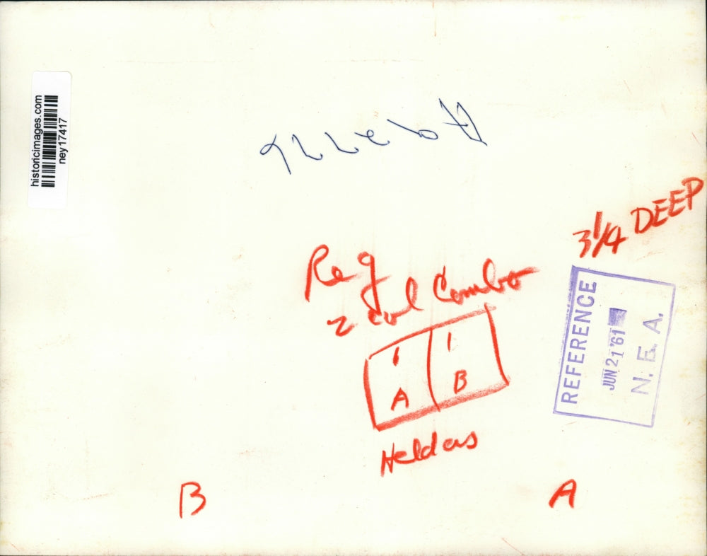 1961 Press Photo Dale Chris Jensen, Bernard Jerome brous, charged w Sabotage