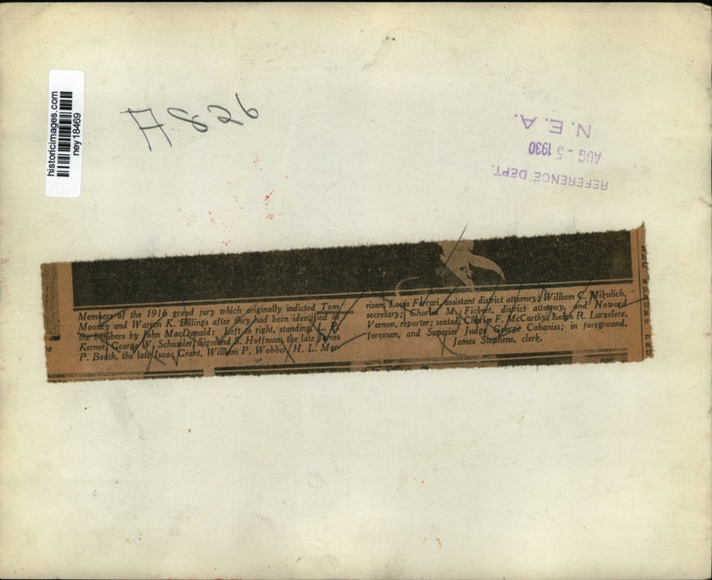 Load image into Gallery viewer, 1930 Press Photo Members of 1916 Grand Jury Indicted Tom Mooney for Bombing
