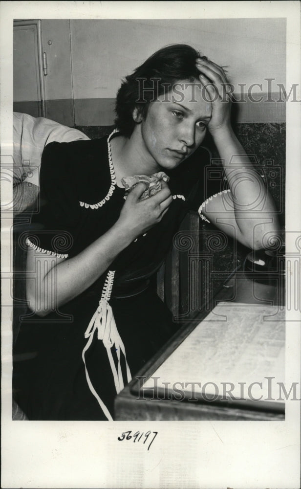 1940 Press Photo Irene Drago of Duquesne after Shooting Boyfriend Emil Walser